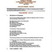 2022-01-03 Council of Trustees Special Meeting Minutes