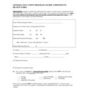 General Education Program Course Request, Spring 2008