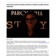 2025-04-30 Croatian Student Expands Expertise Through Global Online Program