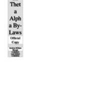 2016-11-29 Sigma Chi Constitution and By-Laws