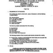 2011-11-17 Council of Trustees Minutes