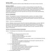 ca. 2020 Indoor Majorettes and Color Guard Constitution and By-Laws Copy 1