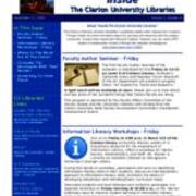 2009-09-22 Inside the Clarion University Libraries Newsletter (Vol. 5, No. 4)