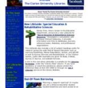 2011-02-22 Inside the Clarion University Libraries Newsletter (Vol. 6, No. 21)