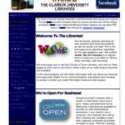 2014-08-26 Inside the Clarion University Libraries Newsletter (Vol. 10, No. 1)