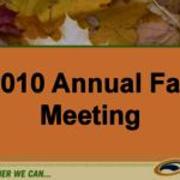 President's Fall Faculty Assembly PowerPoint Slides, 2010