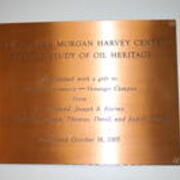 2008-09-03 Barbara Morgan Harvey Center Plaque in Suhr Library 1 JPG
