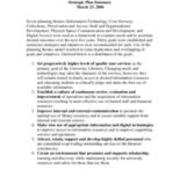 2006-03-23 Libraries Strategic Plan Summary