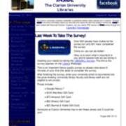 2012-11-27 Inside the Clarion University Libraries Newsletter (Vol. 8, No. 14)