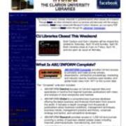 2014-04-15 Inside the Clarion University Libraries Newsletter (Vol. 9, No. 26)