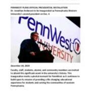 2024-12-04 PennWest Plans Official Presidential Installation