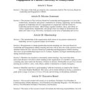 2015 Advisory Board for Leadership and Engagement Constitution and By-Laws