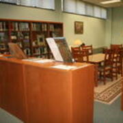2008-09-03 Barbara Morgan Harvey Center in Suhr Library 1 JPG