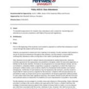 2022-07-01 Class Attendance Policy
