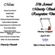 Minority Student Recognition Dinner Program, 2010-04-24