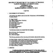 2014-11-20 Council of Trustees Minutes