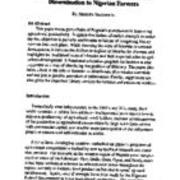 The Role of Rural Libraries in Information Dissemination to Nigerian Farmers