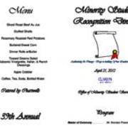 Minority Student Recognition Dinner Program, 2012-04-21