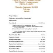 2018-09-20 Council of Trustees Agenda