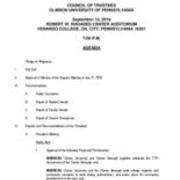 2016-09-15 Council of Trustees Agenda