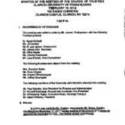2012-2-16 Council of Trustees Minutes