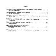 Volume 3, Number 1 1983 Table of Contents