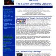 2008-10-07 Inside the Clarion University Libraries Newsletter (Vol. 4, No. 7)