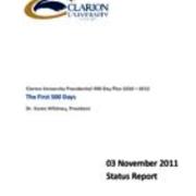 Presidential 500 Day Plan Status Report, November 3, 2011 