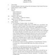 2019-09-24 Clarion University Model United Nations Meeting Minutes