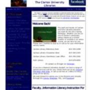 2012-01-24 Inside the Clarion University Libraries Newsletter (Vol. 7, No. 16)