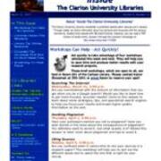 2010-03-30 Inside the Clarion University Libraries Newsletter (Vol. 5, No. 25)