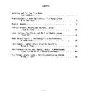 Volume 3, Number 2 1983 Table of Contents