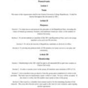 ca. 2020 Clarion College Republicans Constitution and By-Laws