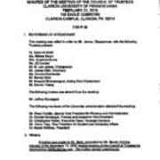 2013-2-21 Council of Trustees Minutes