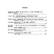 Volume 5, Number 1 1985 Table of Contents