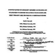 An Investigation of Community Members' Knowledge and Willingness to Consider the Alternative Pay Model for Direct Primary Care, Provided by a Nurse Practitioner