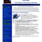 2010-09-21 Inside the Clarion University Libraries Newsletter (Vol. 6, No. 4)