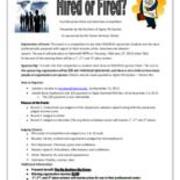 2013 Hired or Fired Flyer