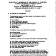2013-9-19 Council of Trustees Minutes
