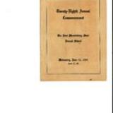 1921 Commencement Program