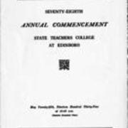1939, Edinboro University Commencement