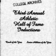 1983, Edinboro University Third Annual Athletic Hall of Fame Inductions