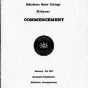 1971, Edinboro University Commencement