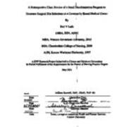 A Retrospective Chart Review of a Nasal Decolonization Program to Decrease Surgical Site Infections at a Community Based Medical Center