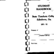 Student Handbook, 1951-1952