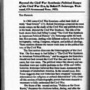 Beyond the Civil War Synthesis