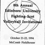 1994, Edinboro Volleyball Invitational