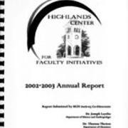 2002-2003, Highland Center for Excellence Annual Report