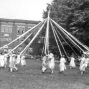 May pole dance on Arbor Day about 1913