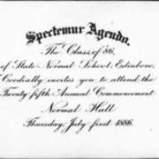 1886, Edinboro University Commencement